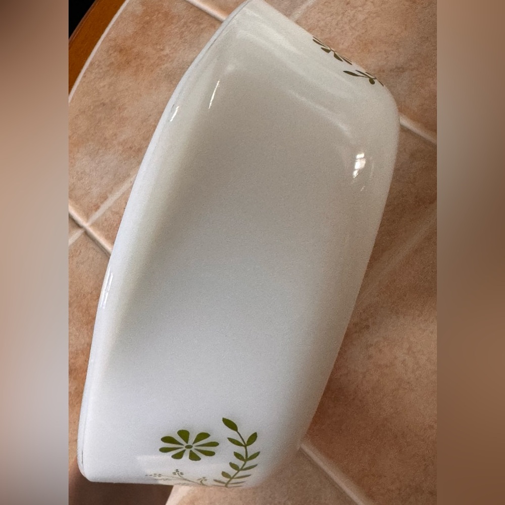 Glasbake vintage Green Daisy Casserole Dish💚🌼 - Picture 7 of 13